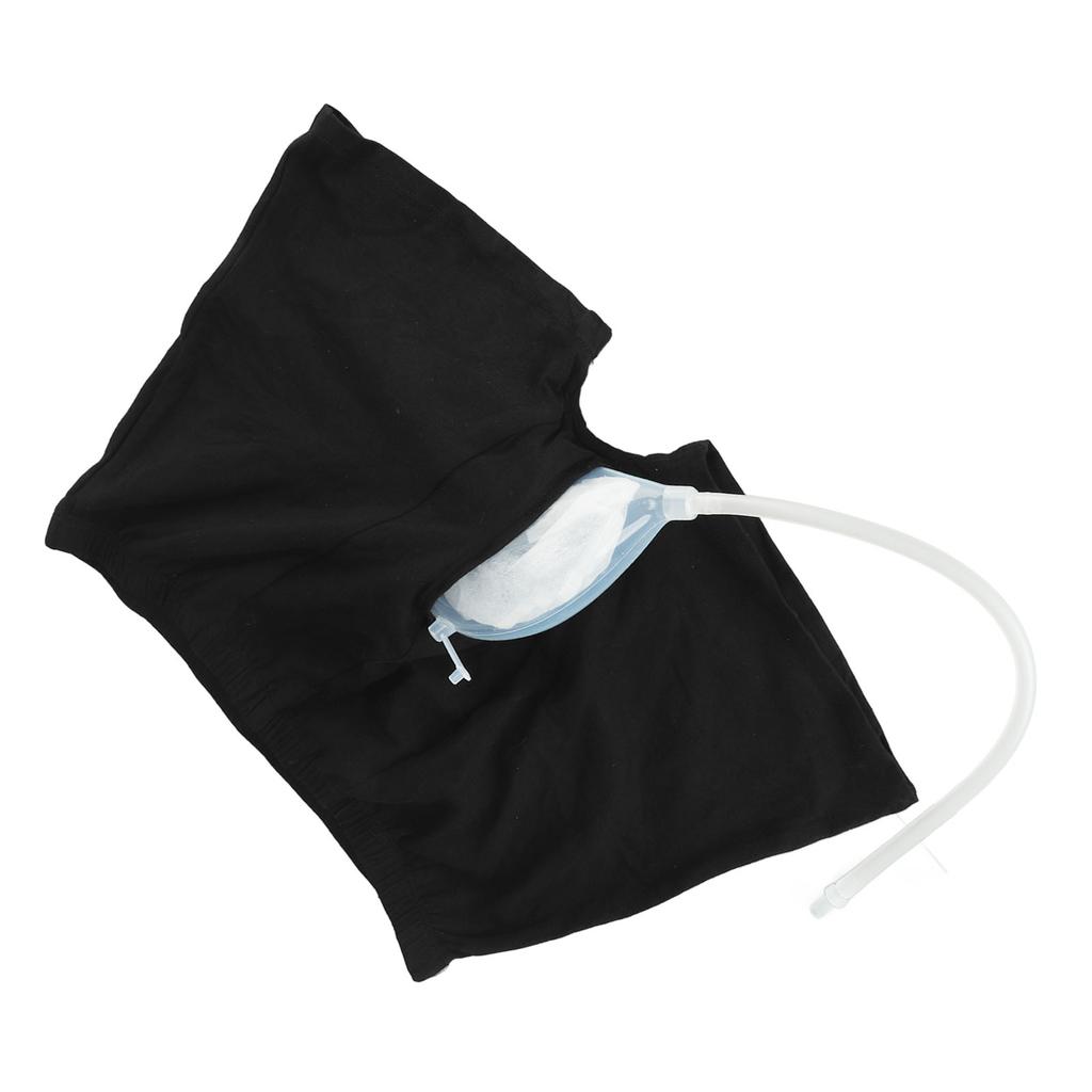 Przenośna torba-pasy na mocz dla mężczyzn Elastyczny pas biodrowy Wielokrotnego użytku Przenośne męskie spodenki z workiem na mocz dla osób z nietrzymaniem moczu Starszych M