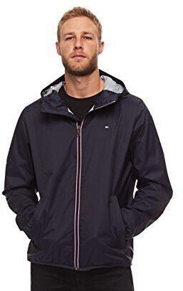 

Демисезонная куртка Tommy Hilfiger Lightweight water-repellent hooded rain jacket navy blue XXL