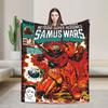 Metroids Hero Game Blankets Flannel Vintage Breathable Throw Blanket for Bed Sofa Winter