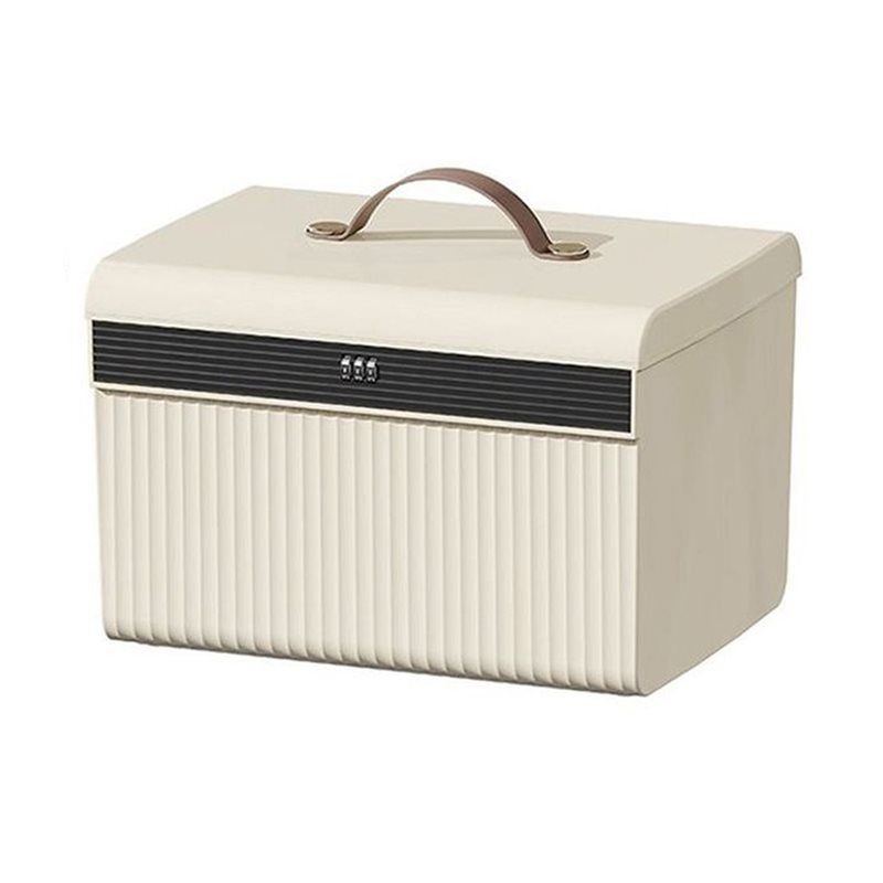 

New Three Digit Password Lock Safe Box Two Layers Lockable Lock Box Privacy Security Large Capacity Storage Box Home