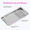 New Stainless Steel Nail Art Equipment Plate Square High-temperature Resistant Doctor Dental Tray Disinfection Plates
