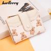 Baellerry Ladies Coin Purse With Zipper Closure And Crossborder Style Cartoon Bear Design Pu Wallet For Travel