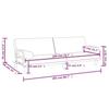Dark Grey Fabric Sleeper Sofa with Armrests