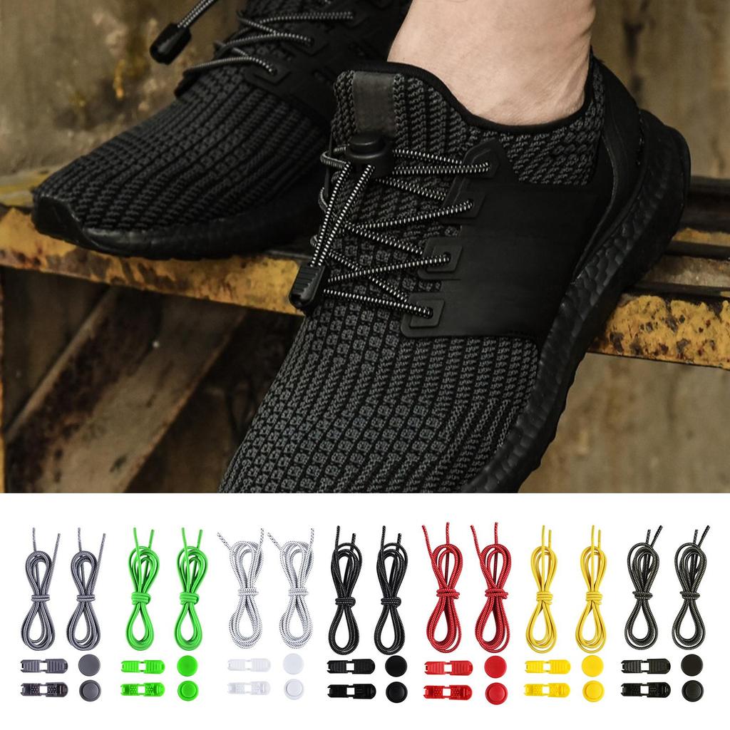 Stretching Lock Shoelaces Sneaker Elastic Laces Drawstrings Running/Jogging Lazy Shoe Laces No Tie