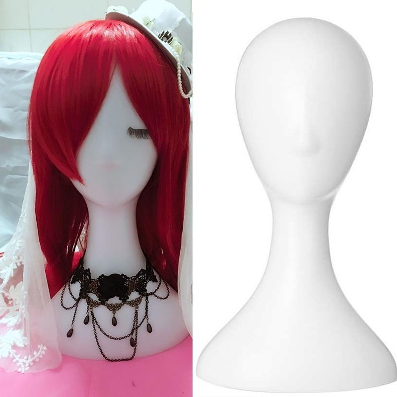 Hair Salon Hairdressing Practice Training Human Head With Clamp