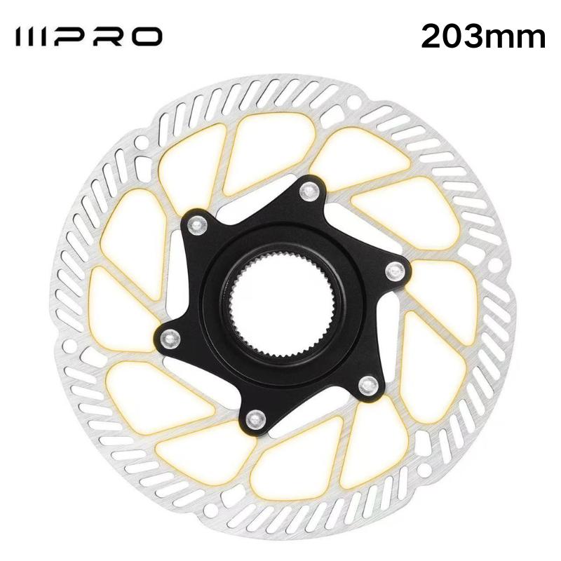 IIIPRO רוטור בלם דיסק Centerlock אולטרה-קל לאופניים כביש דיסק בלם פיזור חום הידראולי רוטור דיסק 140/160/180/203 מ"מ