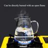 Transparent Glass Teapot Filterable 950ML High Borosilicate Glass Heat Resistant Tea Infuser Puer Flower Tea Home Offers Teaware