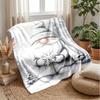 Winter Gnome Celebration Theme blanket Lightweight Warm Flannel Blanket Decorative Throw Blanket for Home Decoration