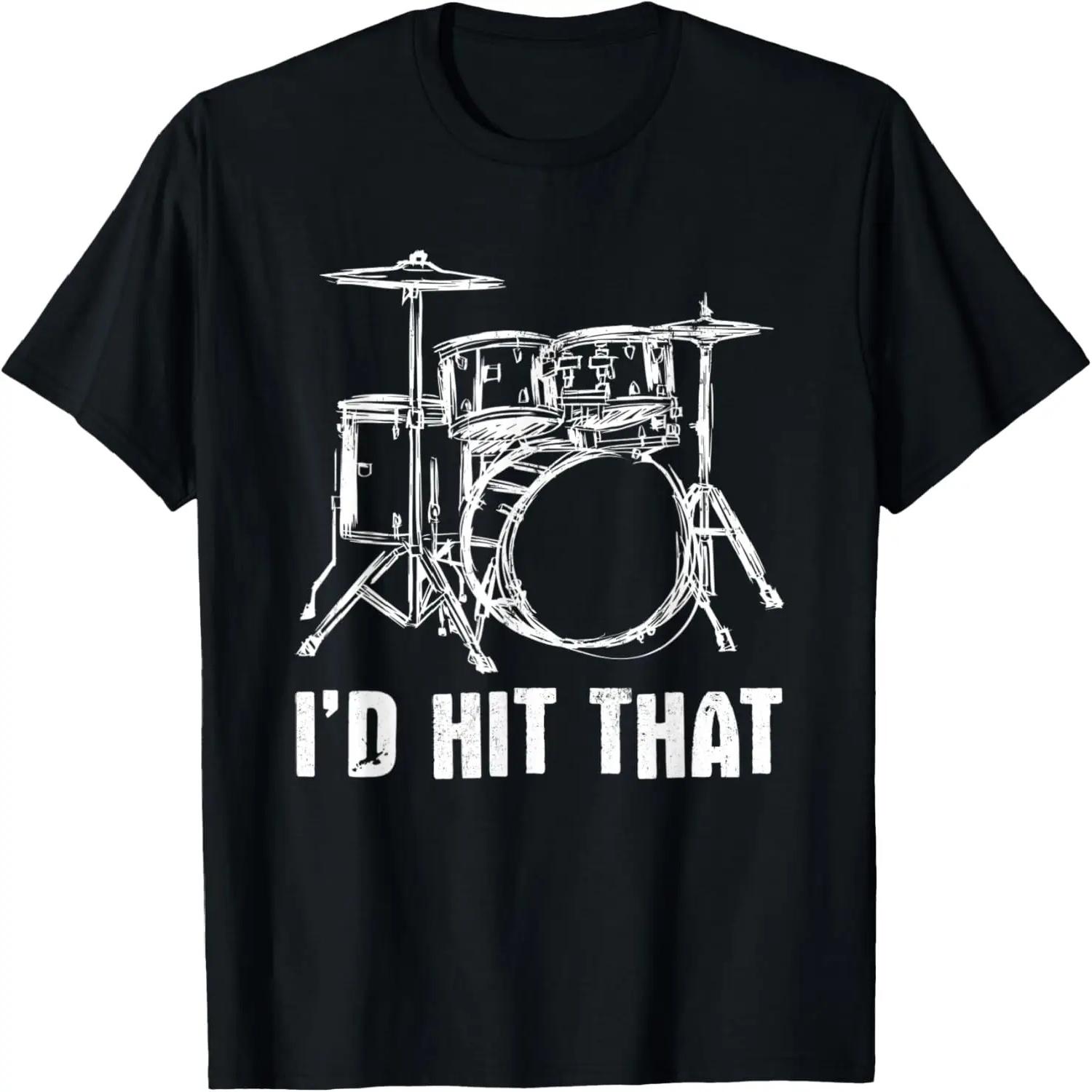 Drummer And Fisherman Gift Drums Music T-Shirt XXXXXL чёрный