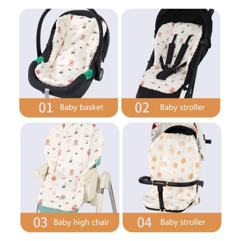 Four Season Infant Strollers Seat Pad Cushion Double Sided Design Even In Hot And Cold With Universal Compatibility