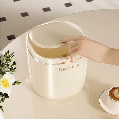 Mini Lixeira de Pressão Cesto de Lixo de Mesa Lixeiras de Plástico para Casa Mesa Suprimentos de Escritório Caixas de Objetos Diversos Suprimentos para Casa