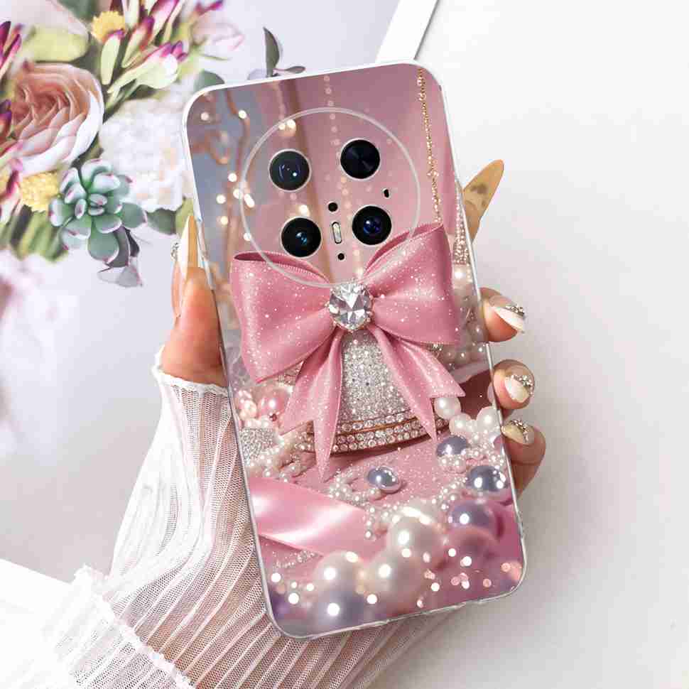 For Huawei Mate 70 Pro 5G Case PLR-AL00 PLR-AL50 Silicone TPU Cover For Mate 70Pro+ 70 Pro Plus 5G Cartoon Lion Butterfly Bumper