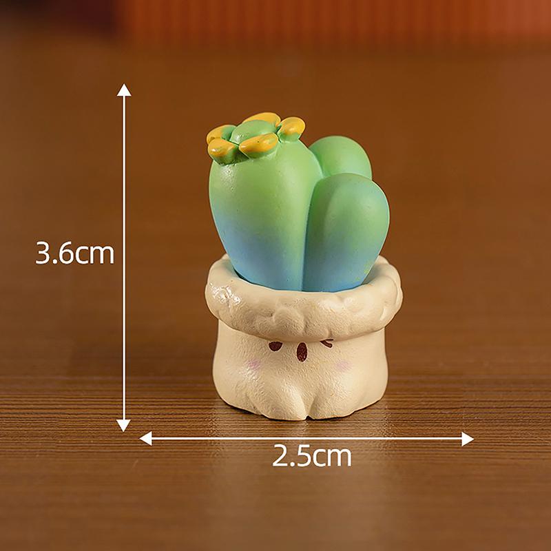 

Creative Cute Simulation Cactus Plant Decoration Fleshy Car Computer Ornament Crafts Desktop Trinkets Home Landscape Accessories A5