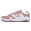 Smash Fabric Shock Absorption Non-Slip Low-Top Retro Basketball Shoes Women Sneakers White Pink T12W323201FWM