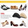 8pcs Forefoot Insert Pads Toe Plug Soft Sponge for High Heels Pain Relief Reduce Shoe Size Filler for Too Big Shoes Accessories