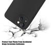 Luxury for iPhone 16 15 14 Pro Max Plus 13 12 11 7 Black Phone Case,Soft TPU Silicone Shell Shock-Absorbing Camera Protection Cover