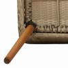 Garden Dining Set with Cushions 7 pcs Beige Poly Rattan