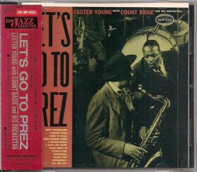 CD LESTER YOUNG, COUNT BASIE ORCHESTRA - Let's Go To Prez 258P5121 Epic 1988 Japão Jazz Usado