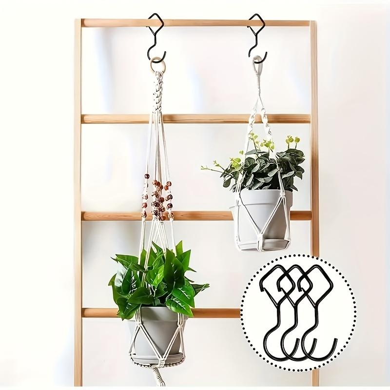 10er-Packung robuste Metallhaken. Windfeste, robuste Haken mit Sicherheitsschnallen, für Außenbereich, Küche, Badezimmer, Kleiderschrank, Garten