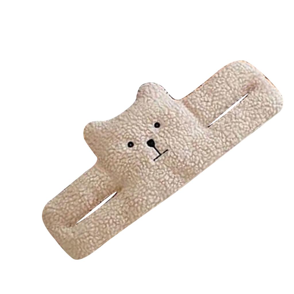 Door Slam Stopper Lamb Cashmere PP Cotton Anti Pinch Door Pinch Guards for Children Decoration Little Bear