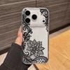 Transparent Clear Lavender Phone Case For Apple Iphone 17 Pro Max 16 15 14 Plus 17Air Rose Flower Oil Painting Shockproof Cover