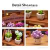 DIY Potted Succulent, Flower Bouquet Building Block Toy Creative Greenery Decoration, Stand Perfect As Children's Holiday Gift