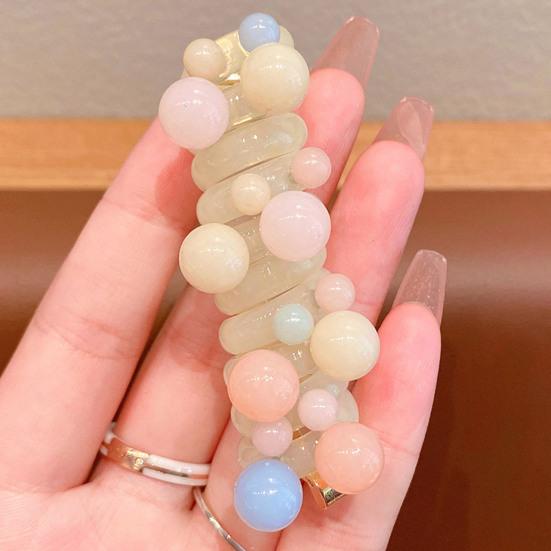 4Pcs Hair Rope Non-Damage Elastic Hair Ties Women Girls Reusable Non-Slip Bubble Braided Headband Hair Accessories