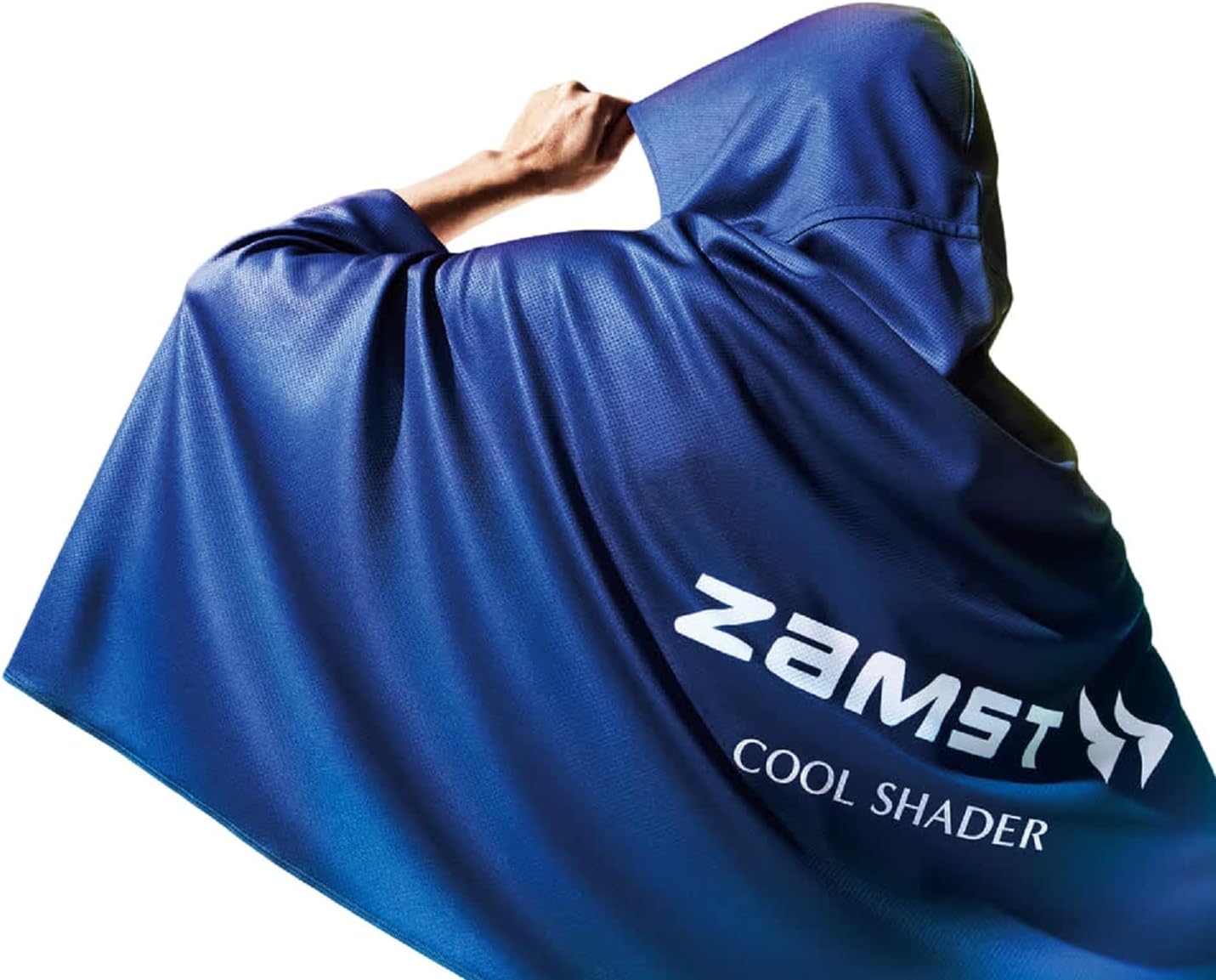

ZAMST Cooling Cool Cooling Heat Sun UV Everyday Navy Cool Face Cover Poncho, Shader, Towel, Protection, Protection, Protection, Tennis, Soccer, Golf,