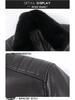 Luxury Men's Winter Leather Jacket with Down Liner - Middle-Aged Business Casual Warm Fur