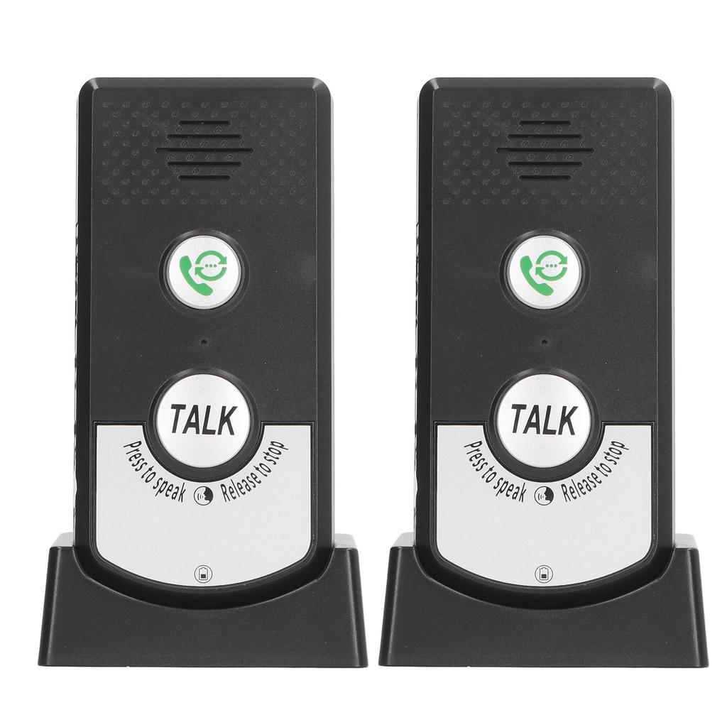 Wireless Voice Intercom Home Smart 2 Way Talk Doorbell for Elderly Caregivers and Disabled People