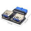 Motherboard Plug Adapter 19Pin To Dual USB 3.0 A Type-C Port Female Socket for WIN XP/7/8/LINUX/