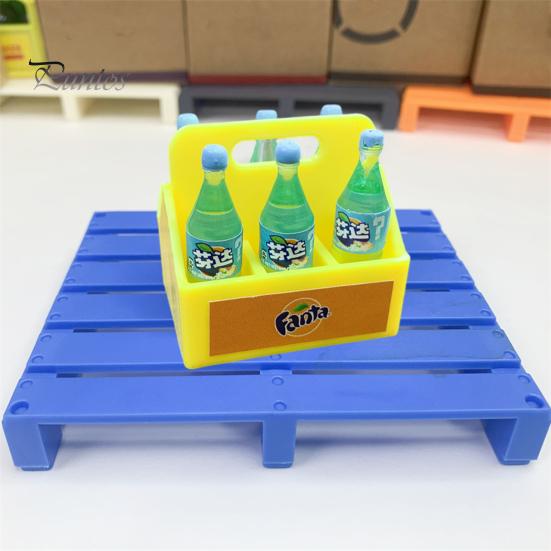 

1 комплект, модель корзины для напитков, маленький размер, реалистичный вид, изящные детали, гладкий край, кукольный домик, миниатюрная бутылка для напитков с корзиной для хранения для детей