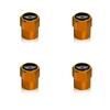 4Pcs Car Wheel Tire Valve Caps Air Stem Covers Accessories For BMW E46 E39 E90 E60 E36 F30 F10 E34 E30 F20 E92 M3 M4 M5 X5 X6