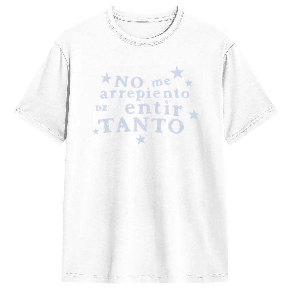 Unique No Me Arrepiento De Sentir Tanto Tshirts Men Crew Neck Pure Cotton T Shirts Short Sleeve Tee Shirt Plus Size Clothing