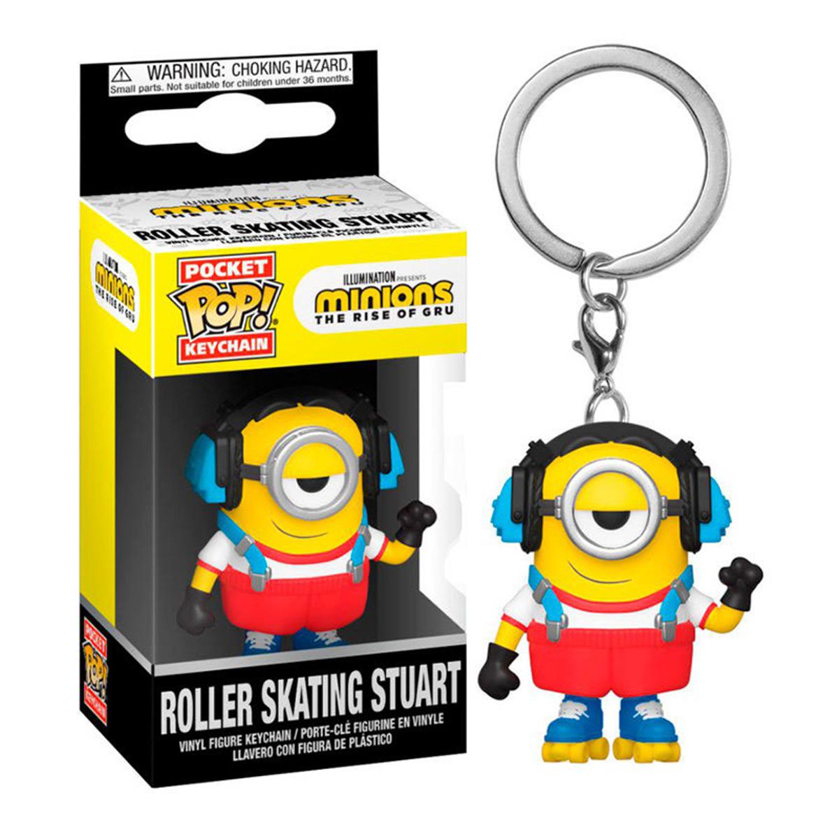 

Миньон брелок Funko POP! Minions 2 Roller Skating Stuart Фанко Stuart 4 см 4 жовтий