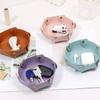 1PCS Nordic Style Leather Storage Tray Desktop Organizer For Key Jewelry Cosmetic Storage Box Folding Organizer Home Decoration