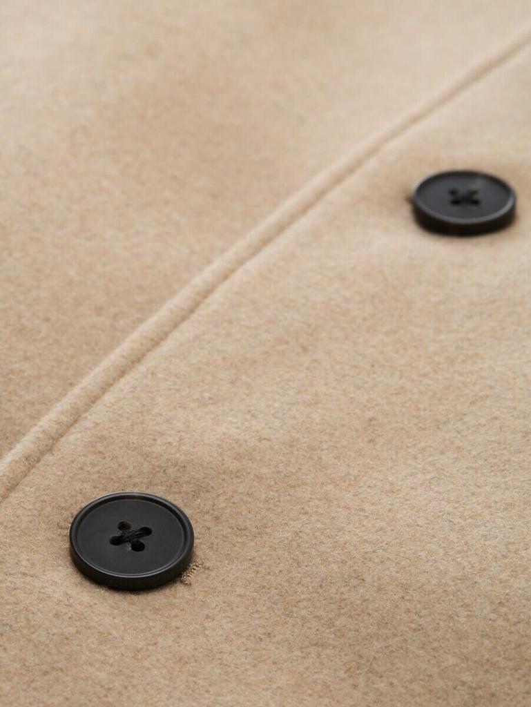 Coat Tom Tailor Denim Relaxed with Wool Content Foggy Beige Melange (1042407_35750)