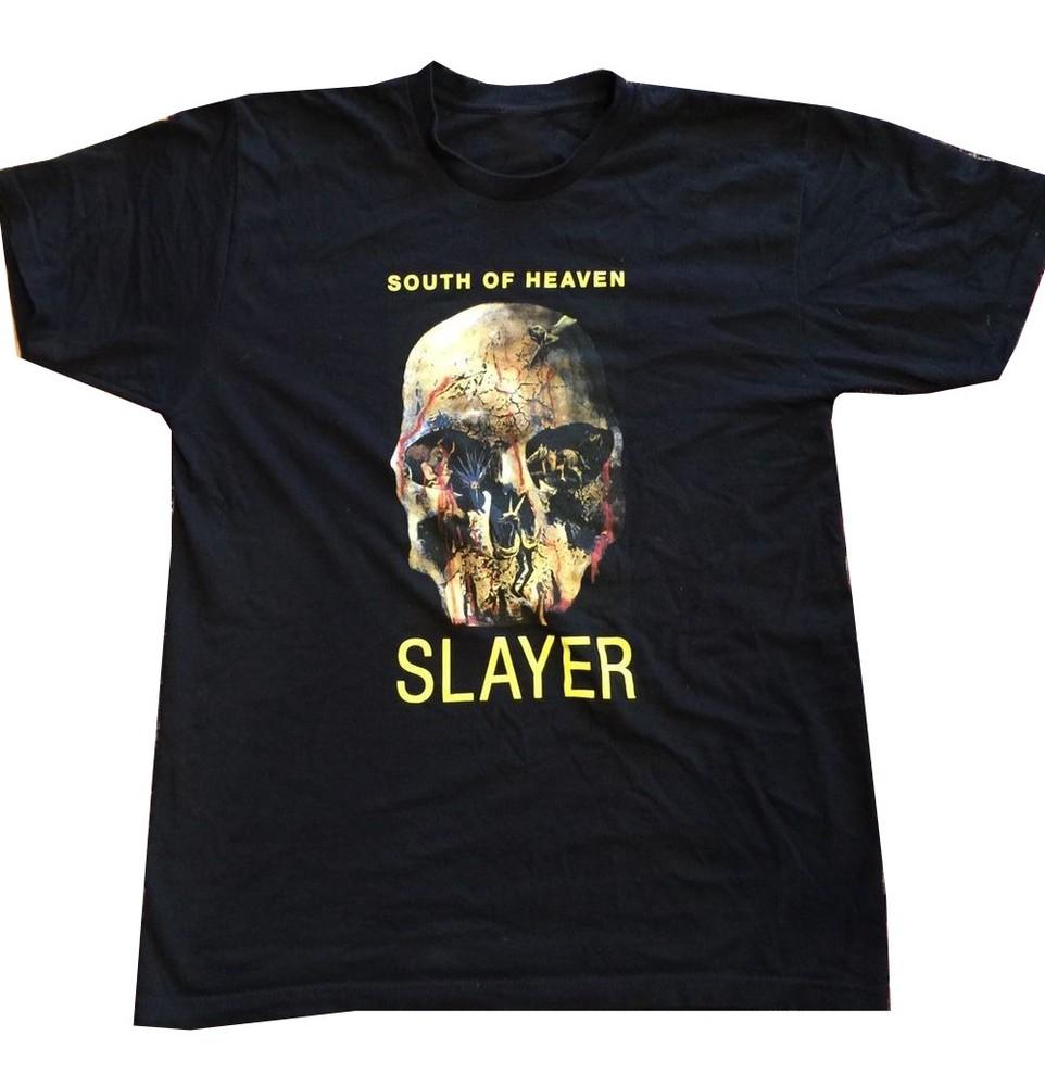 НОВЫЙ T-shirt Slayer South of Heaven Размер S-5XL Унисекс T-shirt XXL