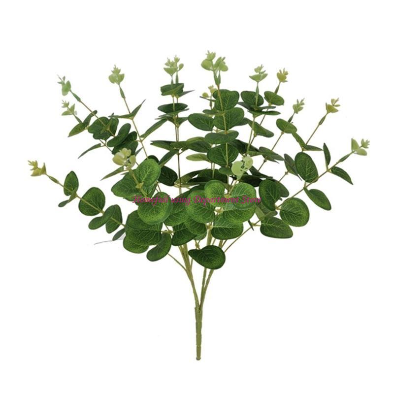 Artificial Eucalyptuses Leaves Stems Simulation Branch Flower Arrangement Decor