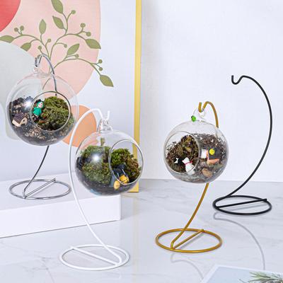 Ornamentständerhalter für Glaskugeln, Spiraldesign-Halter mit stabilem Eisensockel für Luftpflanzen-Terrarium, Hexenkugelständer für Hochzeiten, Zuhause und Büro