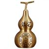 Yellow Ornaments Open Cover Hollow Gossip Copper Gourd Large Lucky Pendant Home Living Room Decorations