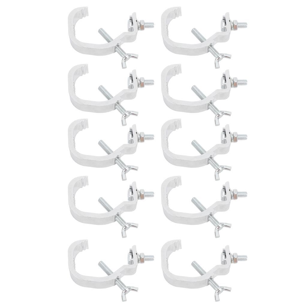 Stage Light Clamp Safe Large Load Bearing Cast Aluminum Stage Lamp Hook Kit for Moving Head Light 10pcs