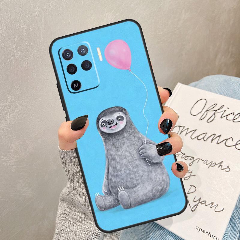 

Funny Sloth Case For Oppo A54 A74 A94 A17 A57 A77 A76 A16 A96 A18 A60 A80 A40 A38 A58 A78 A98 A15 A5 Pro OPPO A15