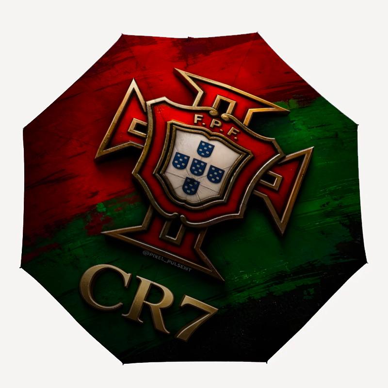 1pc P-Portugal Umbrella, Sun Protection, And UV Shielding. It Has Eight Sturdy Ribs for Outdoor Use And Perfect As a Holiday Gift
