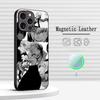 Pop Hot Tokyo Ghoul Anime Pattern Phone Case For iPhone 17 16 15 14 13 12 Plus Pro Max High-end Luxury Magsafe Sheepskin
