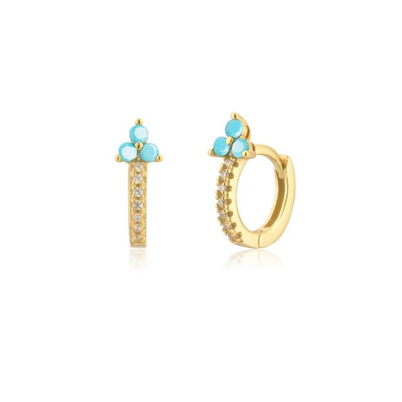 ANENJERY женские серьги круглые серьги-кольца красочный Радужный венок серьги ювелирные аксессуары слоновая кость