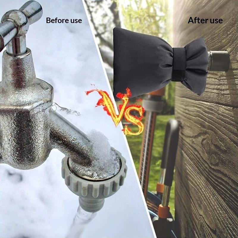 Waterproof Oxford Cloth Faucet Antifreeze Cover Winter Outdoor Water Pipe Insulation Cover Anti-icing Protective Cover