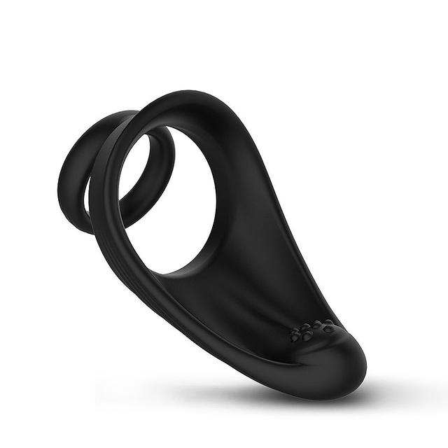 Samox Silikon Penisring Hodensack Bind Cockring Sexspielzeug für Männer Erektion Prostata Massage Dual Ring Verzögerung Ejakulation Sperrring