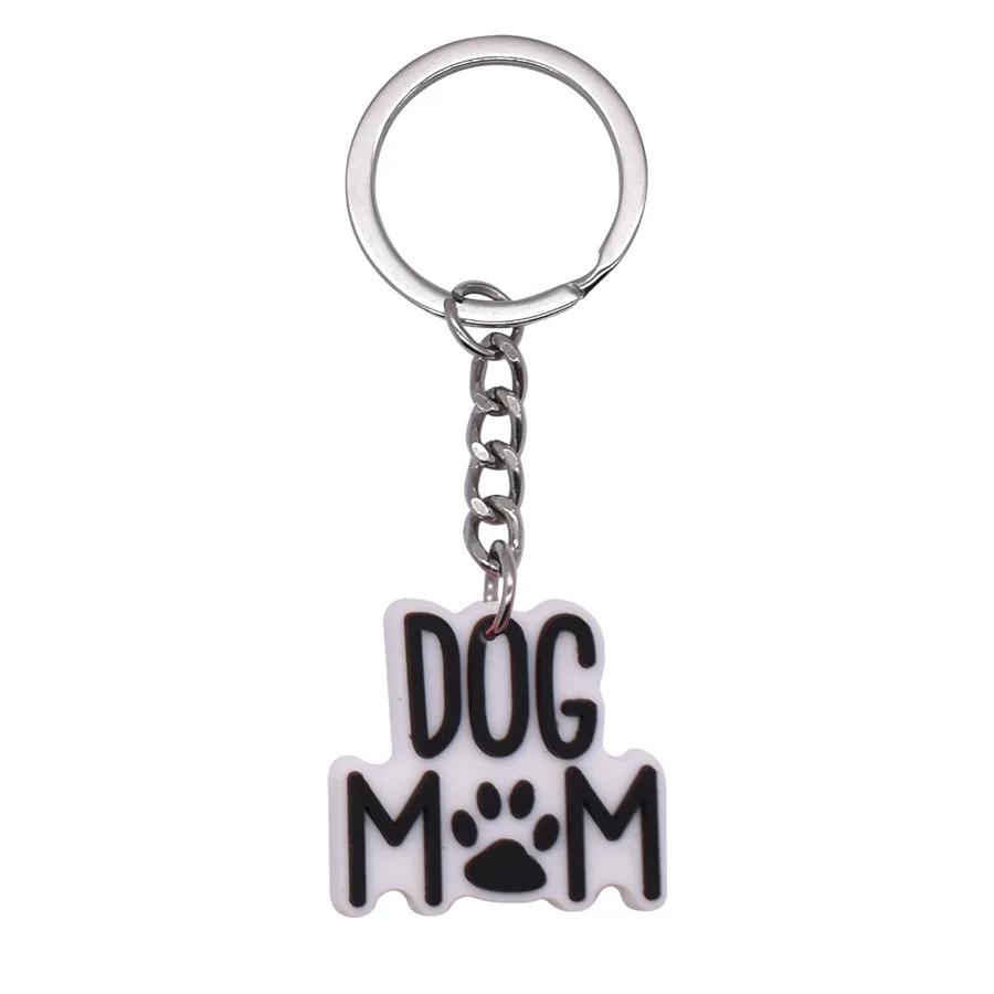 New Arrival Adorable Pet Dogs PVC Soft Keychains Bag Hanging Pendant Car Keyrings Animals Key Chains Accessories Wholesale Gift