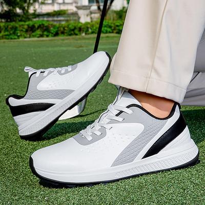 Golfing Shoes Outdoors Turf Comfortable Walking Shoes Size 47 White Sneakers Men Waterproof Sport Shoes Women's Non Slip
